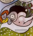 Nackt couche aux fleurs 1932 Kubismus Pablo Picasso
